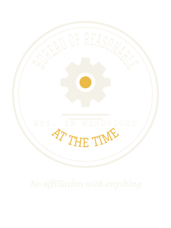Bureau of Reasonable at the Time — design preview on Black