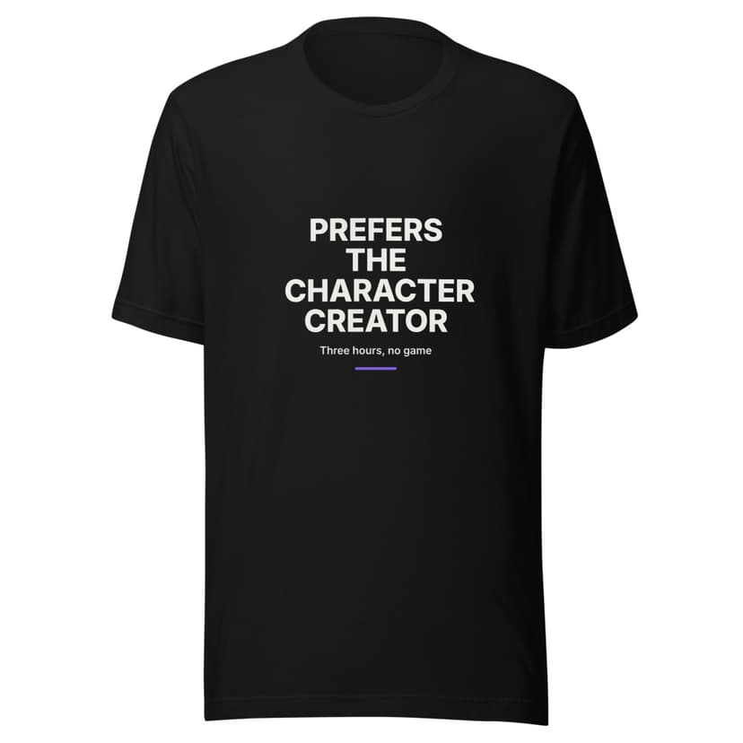 Prefers the Character Creator