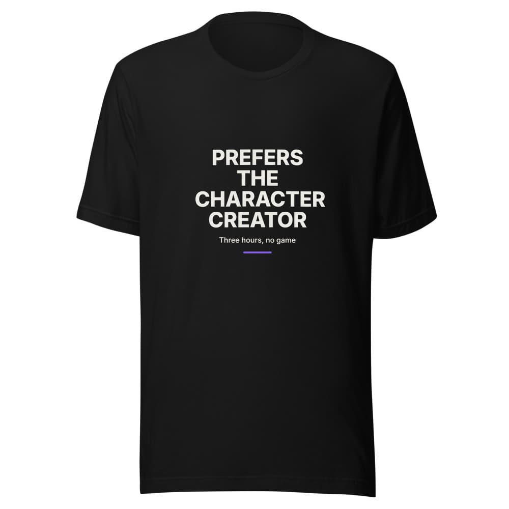 Prefers the Character Creator